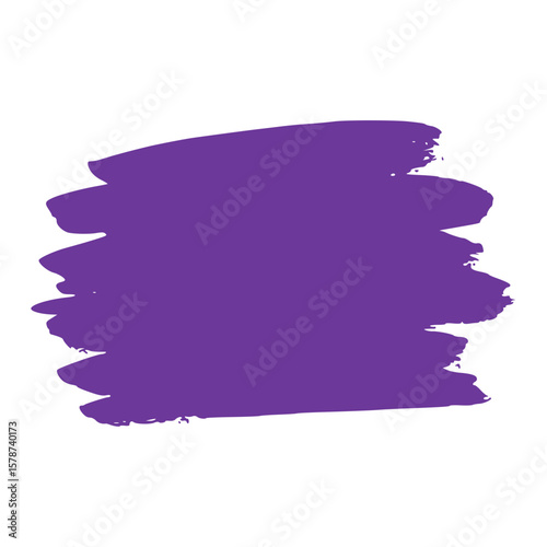 Purple Brush Stroke Scribble Clipart Isolated on White