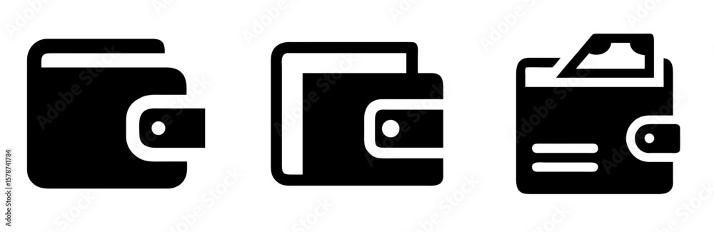 Wallet Icon – Vector Outline for UI, Apps, and Infographics Wallet Icon – Vector Outline for UI, Apps, and Infographics