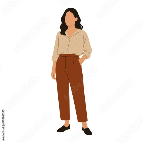 Elegant Flat Design of Relaxed Female Figures