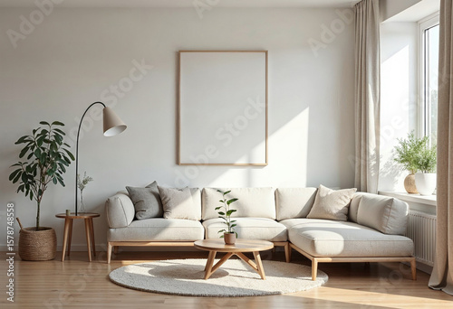 Modern living room with sofa