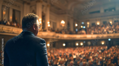 Christian pastor preaching a sermon at church, speaker giving a spiritual speech to a congregation, gospel ministry event with prayer and worship, religious leader teaching the bible for faith and hop