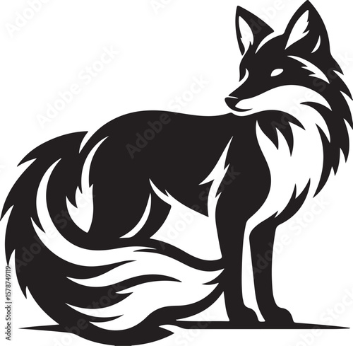 vector illustration of a wolf