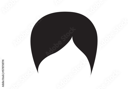 A collection of women's hairstyles of various forms. Wigs for creating different images
women wigs hairstyle silhouette vector illustration design
