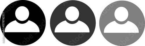 User Profile Icon, Minimal Person Symbol for UI and Apps
