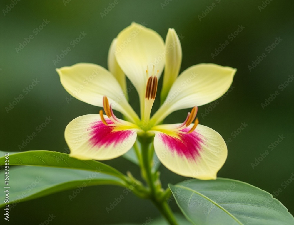 Fototapeta premium beautiful yellow musk flowers