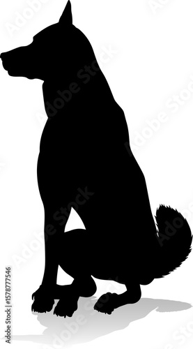 Dog Silhouette Pet Animal