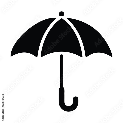Classic Umbrella Rain Protection Icon