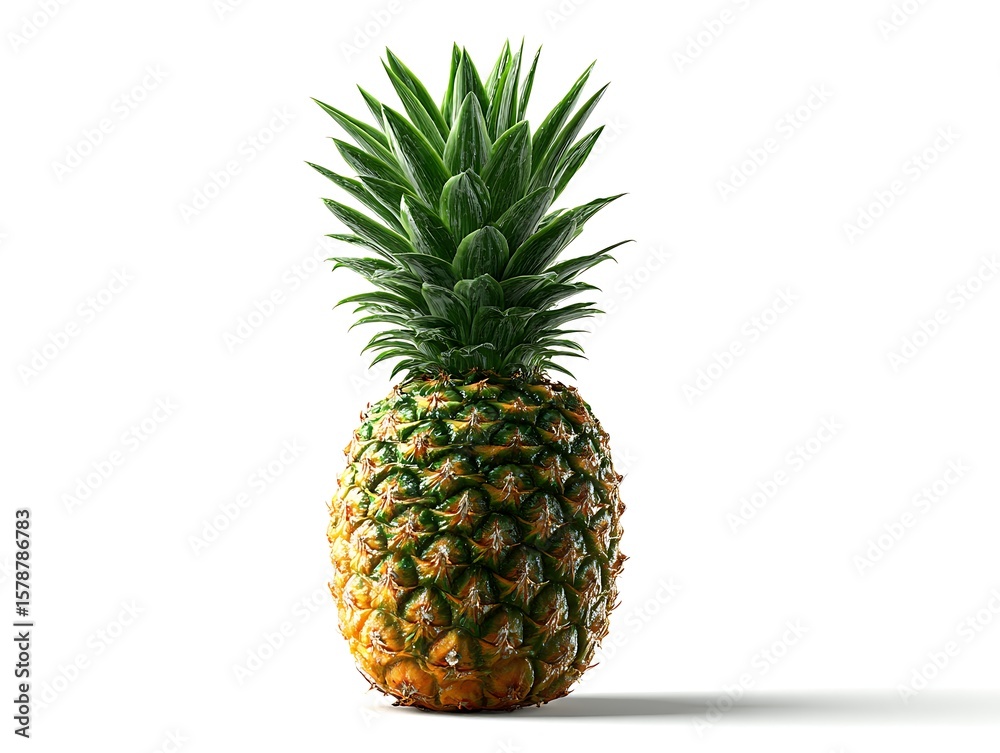 Pineapple on a white background Pineapple on a white background