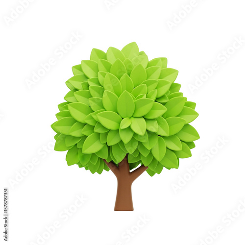 Abstract forest tree illustration design