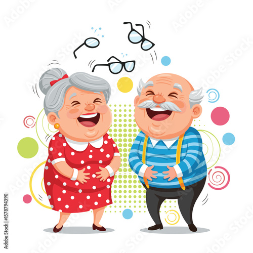Elderly Couple Dancing