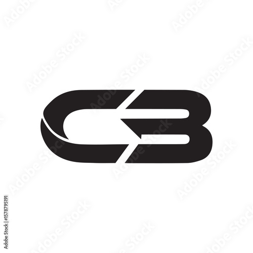 Letter CB LOGO Vector design