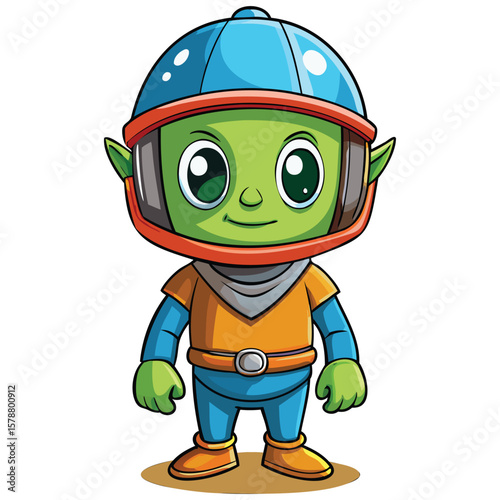 Cute Alien Character Illustration