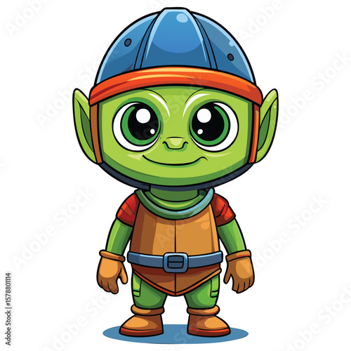 Cute Alien Character Illustration