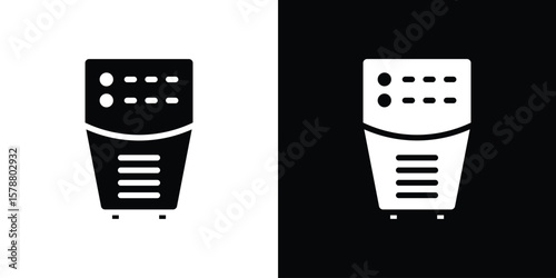 Air purifier icon simple illustration in flat design