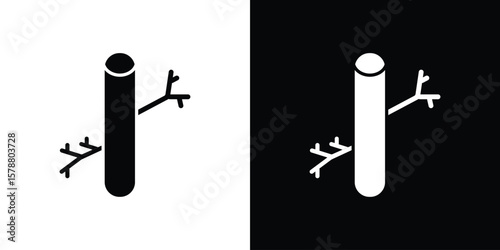 Blood vessel icon simple illustration in flat design