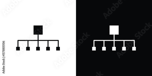 classification icon simple illustration in flat design