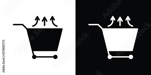 Cross sell icon simple illustration in flat design