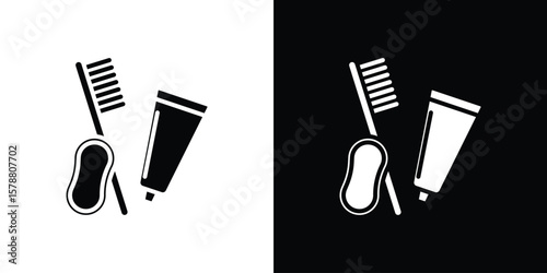 hygiene kit icon simple illustration in flat design