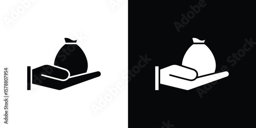 Inheritance law icon simple illustration in flat design