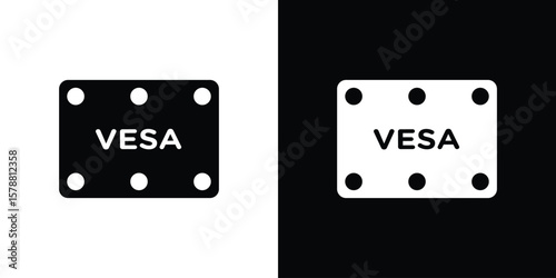 Vesa icon simple illustration in flat design