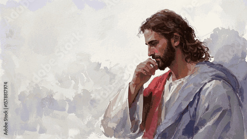 Nazareth Light Jesus isolated watercolor vector illustration svg