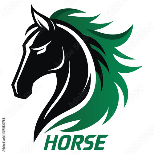 Powerful Horse Head Logos