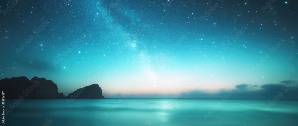 Fototapeta premium Peaceful seascape at twilight