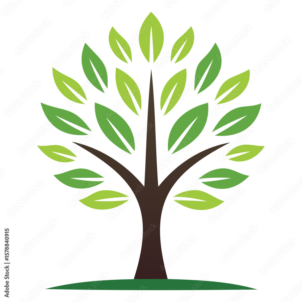 Fototapeta premium Simple Tree Brand Mark Graphics