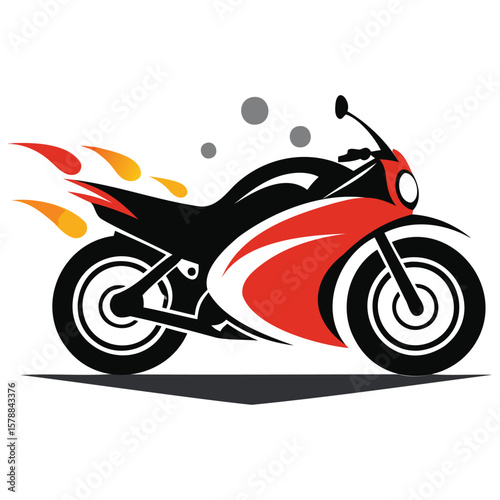 Dynamic Motorcycle Emblem Graphics