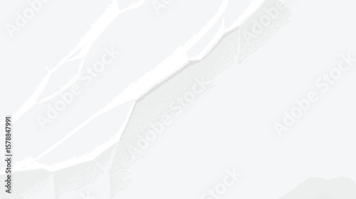 A detailed textured white cracked surface suggesting a damaged or broken marble slab design.