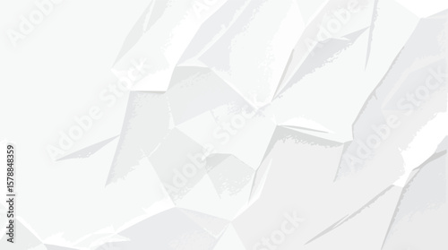 Geometric origami textured surface with white tones and soft shadows for elegant design.