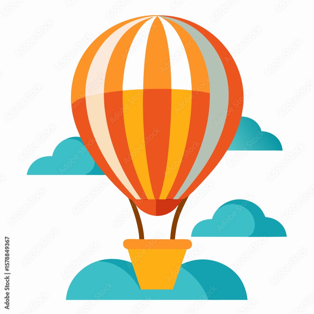 Fototapeta premium hot air balloon vector