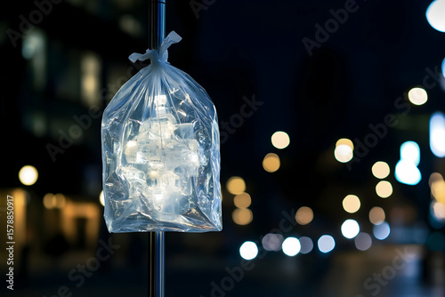 blue light bulb