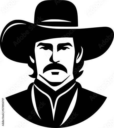 Western - High Quality Vector Logo - Vector illustration ideal for T-shirt graphic