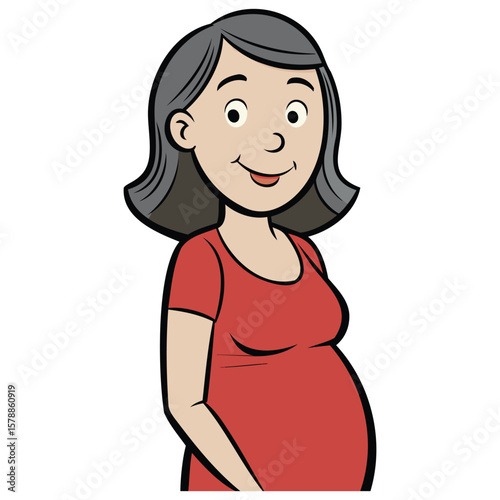 Joyful Expectant Mother Graphics