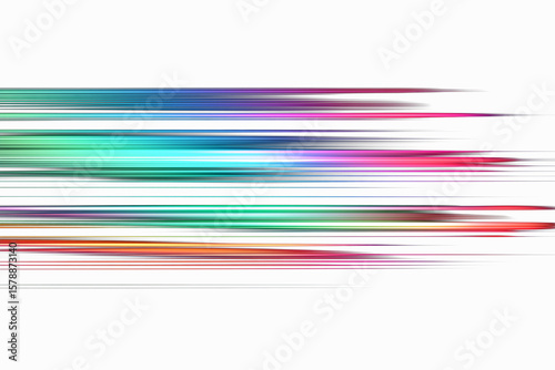 holographic speed light streak wave on black background,colorful light trails in the dark, neon motion blur effect,glowing speed lines