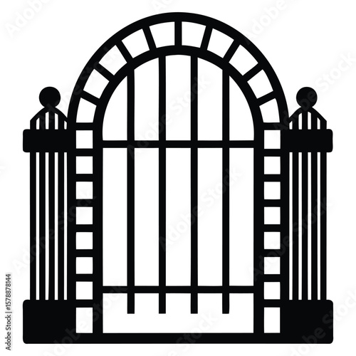 Minimalist Gate Vector Graphics