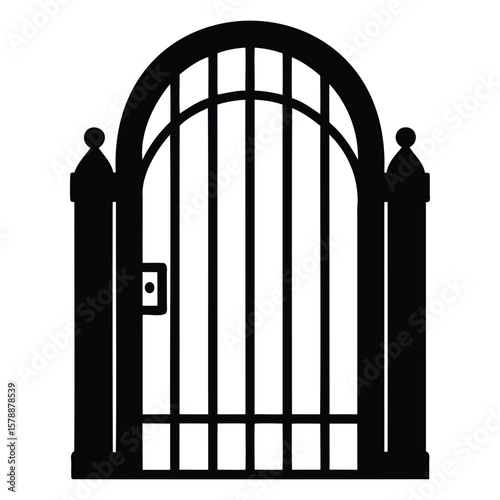 Minimalist Gate Vector Graphics