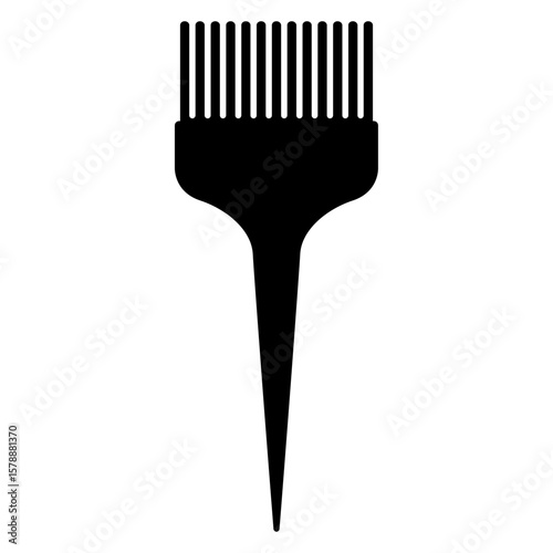 Icono silueta de peine para tinte