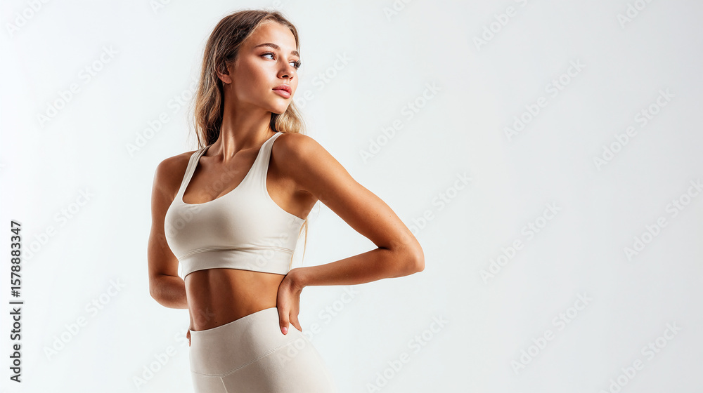 Fototapeta premium Studio Fitness Portrait of Woman 1153