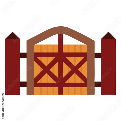 Rustic Wooden Gate Graphics