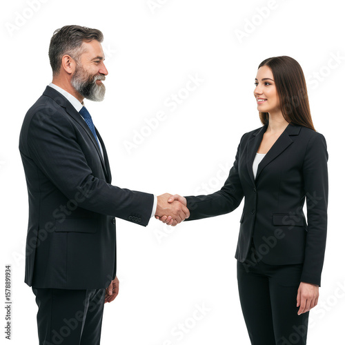 Corporate People Handshake Business Agreement Transparent Background