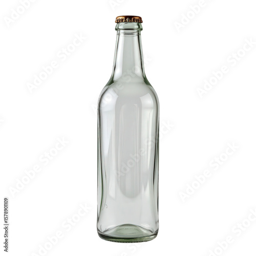 Wallpaper Mural Clear Glass Bottle with Copper Cap Isolated on Transparent background Torontodigital.ca