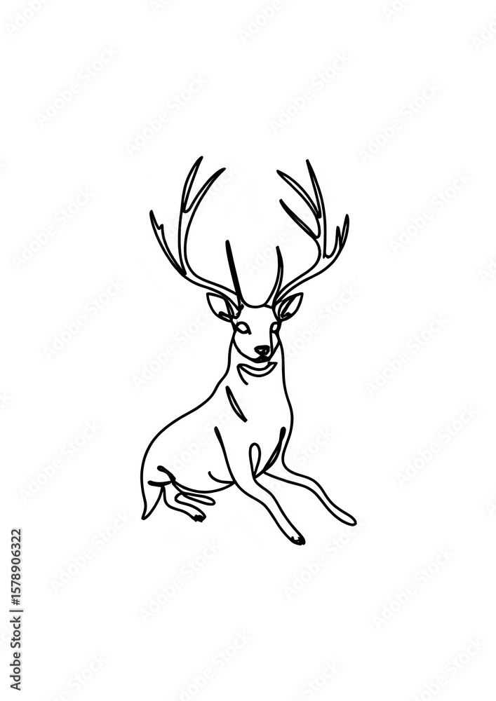 Fototapeta premium deer vector