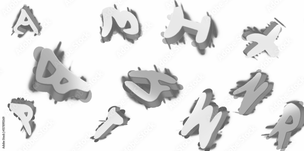 Naklejka premium hand-drawn chalk numerals, stock illustration in high resolution. A set of brilliant figures. The effect of a diamond. Transparent silvery jeweler icon.