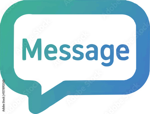 Message bubble icon representing communication, chat, and online social interaction