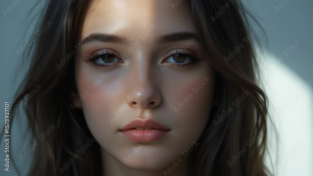custom made wallpaper toronto digitalCloseup Portrait Of Beautiful Woman With Soft Light