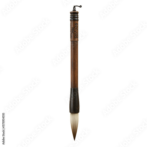 Isolated Ink Brush Calligraphy Tool Asian Art Paint Transparent PNG