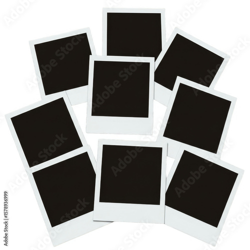Isolated Polaroid Photo Frames with Transparent Background PNG