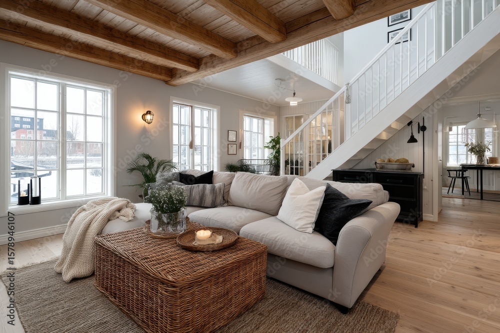 Fototapeta premium Everyday Elegance, Refined Yet Relaxed Living